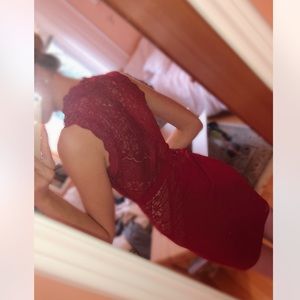 AKIRA Red Cocktail Dress